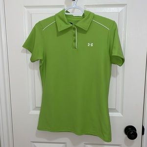 Under Armour | Woman’s Collared Lime Green Polo Tee - Size Small